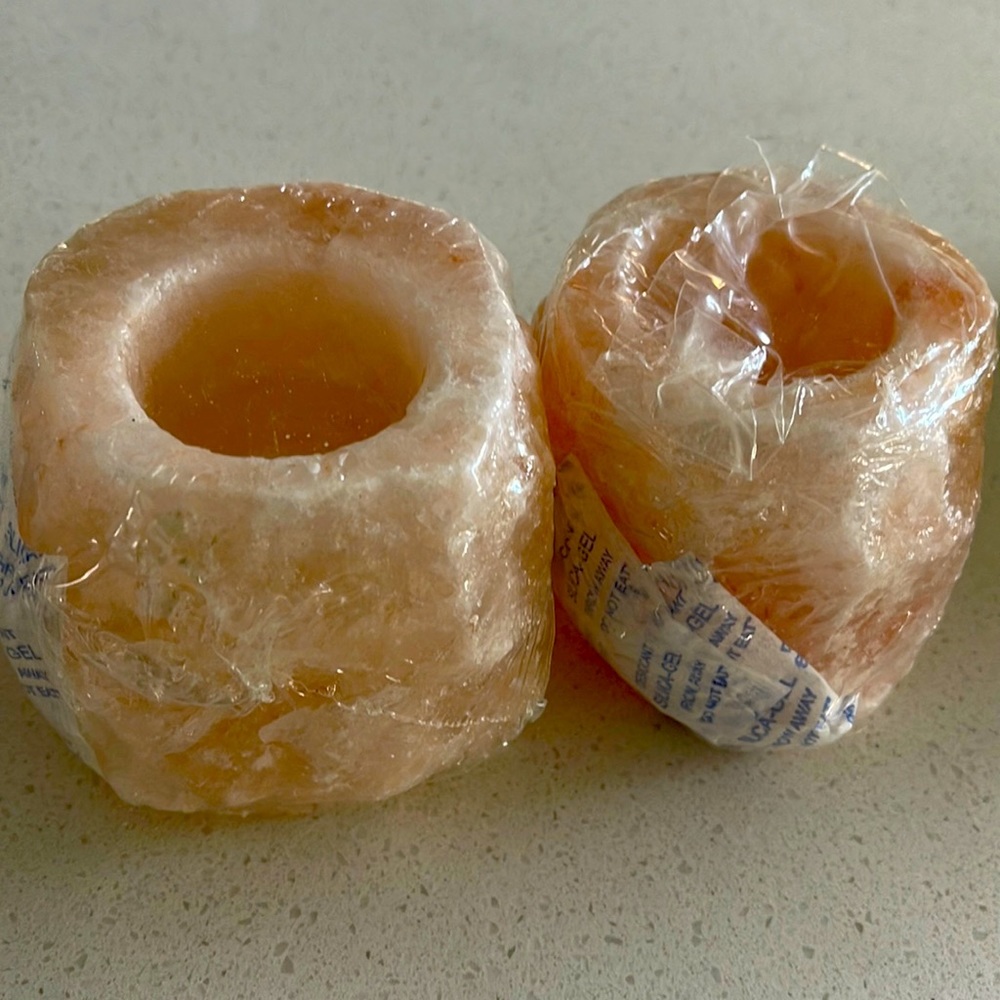 Home Decor tea light bath candle holders “Himalayan “ candle holders NATURAL